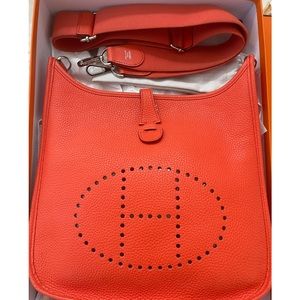 Hermés Evelyne bag Gen III Clemence PM Orange NWT
